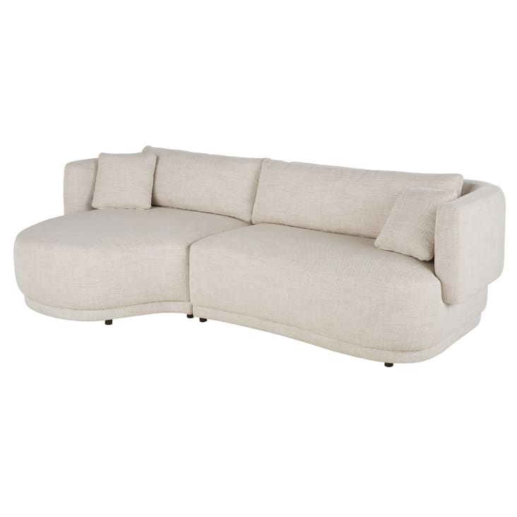 Maisons Du Monde Modjo - Sofá Esquinero Izquierdo De 3/4 Plazas Beige