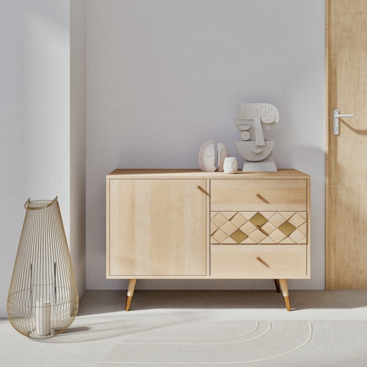 Maisons Du Monde Mombasa - Farol De Metal Dorado Y Vidrio