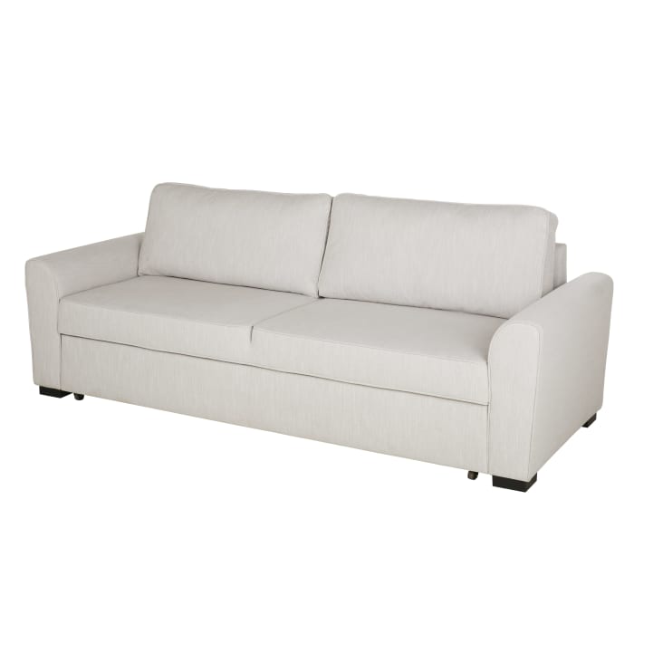 Maisons Du Monde Montréal - Sofá Cama De 3/4 Plazas De Tela Gris Claro