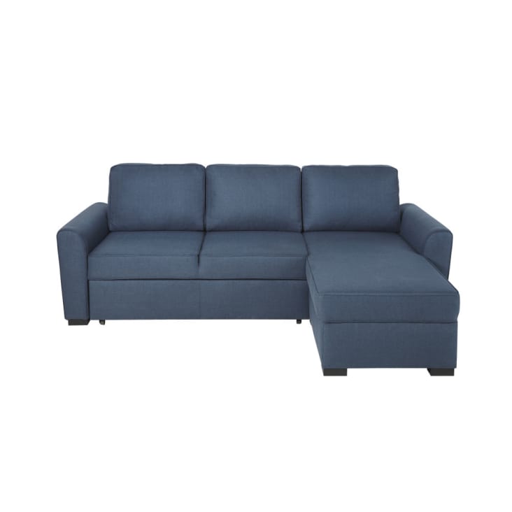 Maisons du Monde Montréal - Sofá rinconera de 3/4 plazas azul noche