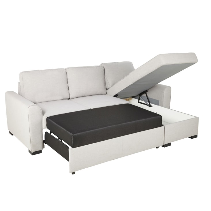 Maisons Du Monde Montréal - Sofá Rinconera De 3/4 Plazas Gris Claro