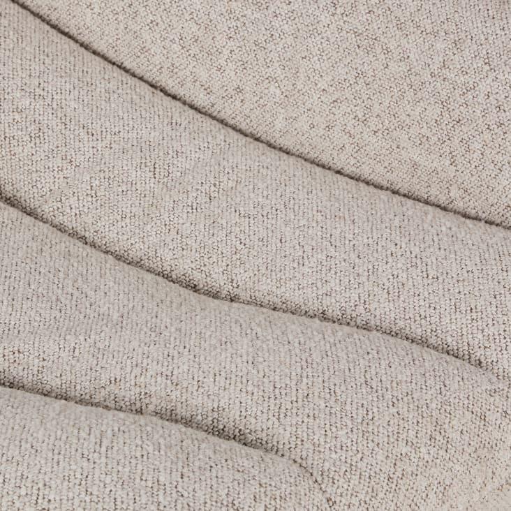 Maisons Du Monde Moon - Sillón De Tela Rizada Gris Con Reposapiés