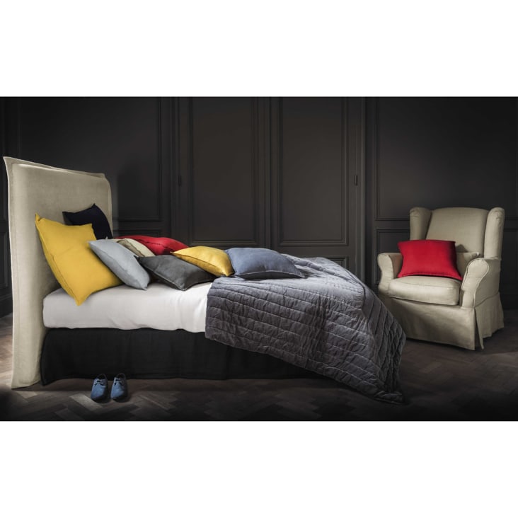 Maisons Du Monde Morphee - Funda De Cabecero 140 De Lino Lavado - Morphée