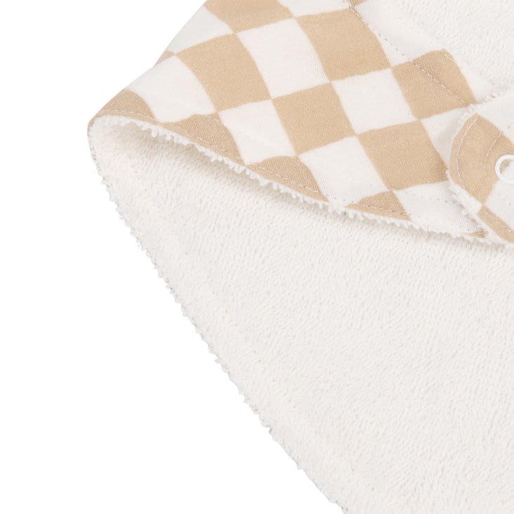 Maisons Du Monde Mouton - Baberos Bandanas De Gasa De Algodón Orgánico Blanco Y Marrón (x3)
