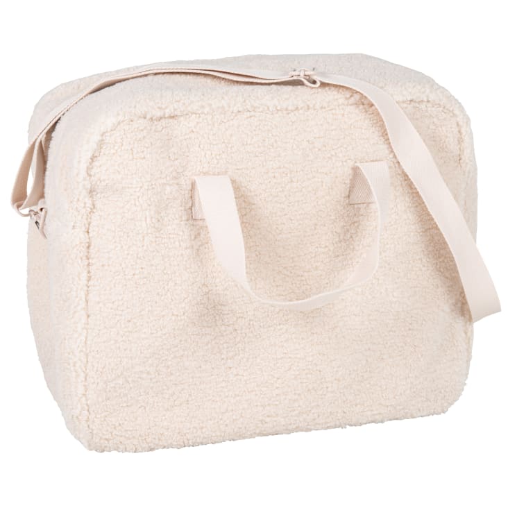 Maisons Du Monde Mouton - Bolso Cambiador De Tela De Rizo Crudo