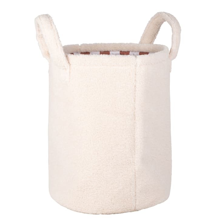 Maisons du Monde Mouton - Cesta para niños de tela de rizo bicolor