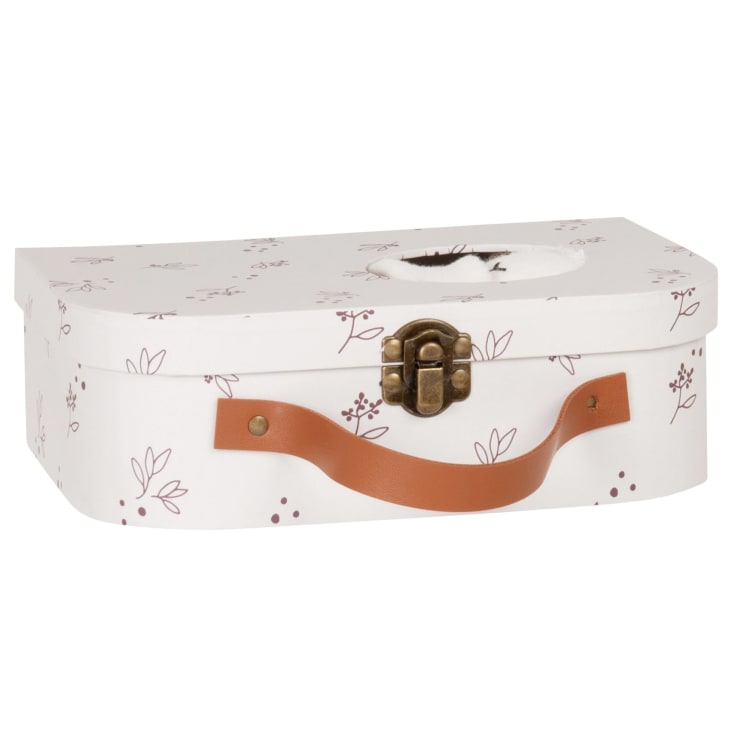 Maisons Du Monde Mouton - Maletín Con Muñeco Oveja Y Almohada Blanco Roto Y Marrón