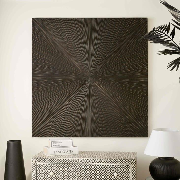 Maisons Du Monde Nairobi - Decoración De Pared Con Imitación A Madera Esculpida 120x120