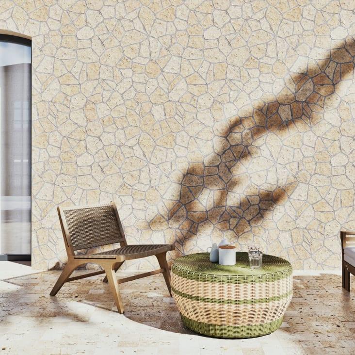 Maisons Du Monde Nairobi - Sillón De Jardín De Resina Trenzada Y Acacia Maciza