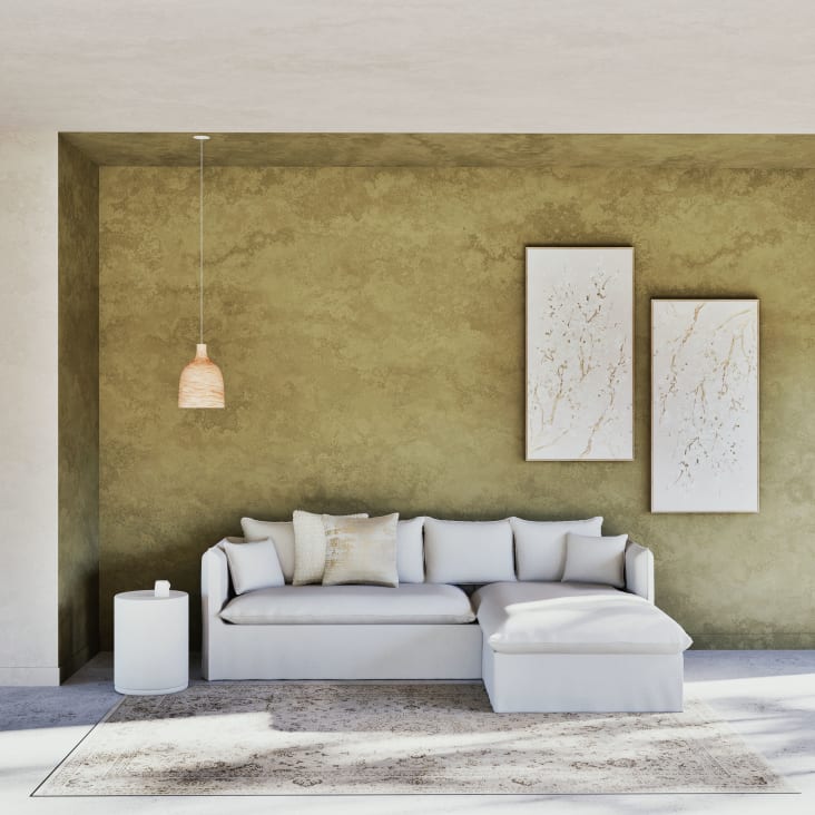 Maisons Du Monde Namos - Cuadro Beige Y Dorado De 132x67 Cm