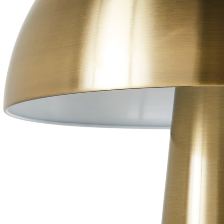 Maisons Du Monde Naomy - Lámpara Con Forma De Seta De Metal Dorado