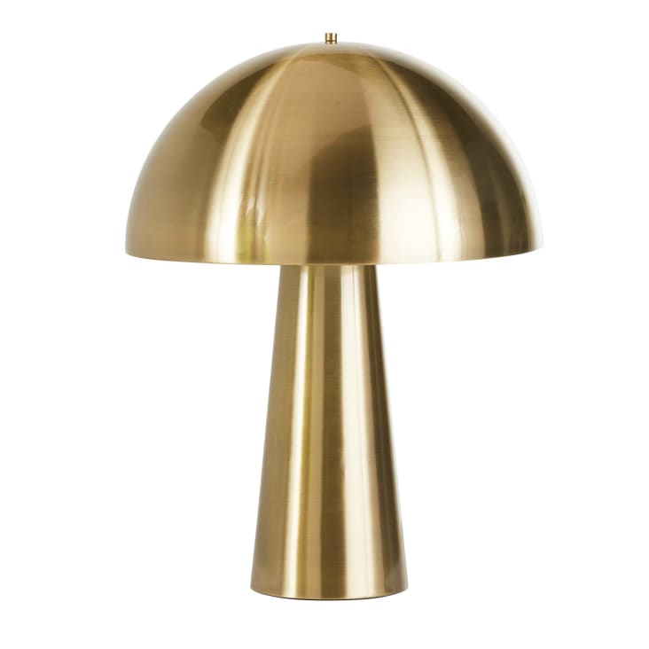 Maisons du Monde Naomy - Lámpara con forma de seta de metal dorado