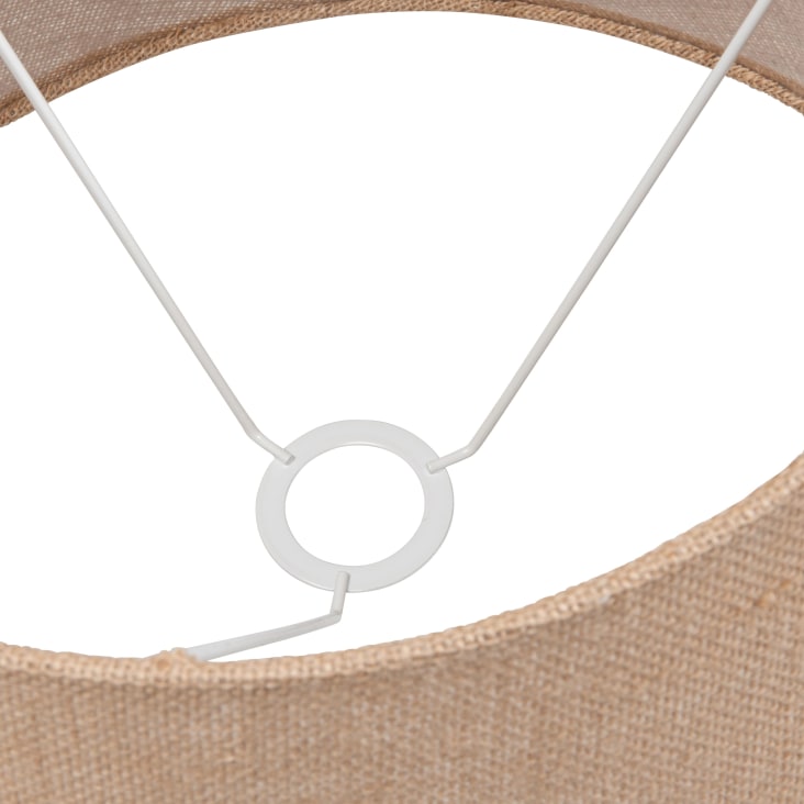 Maisons Du Monde NATURE - Pantalla Para Lámpara De Techo De Poliéster Reciclado Beige D. 45