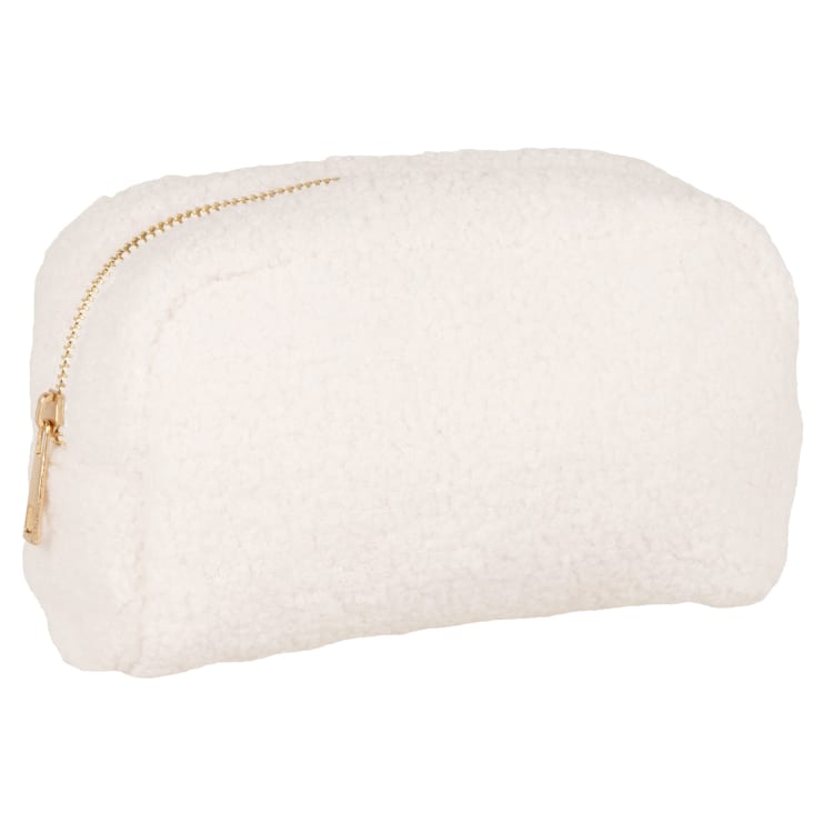 Maisons Du Monde Neceser De Tela Rizada Color Crudo De 18 Cm