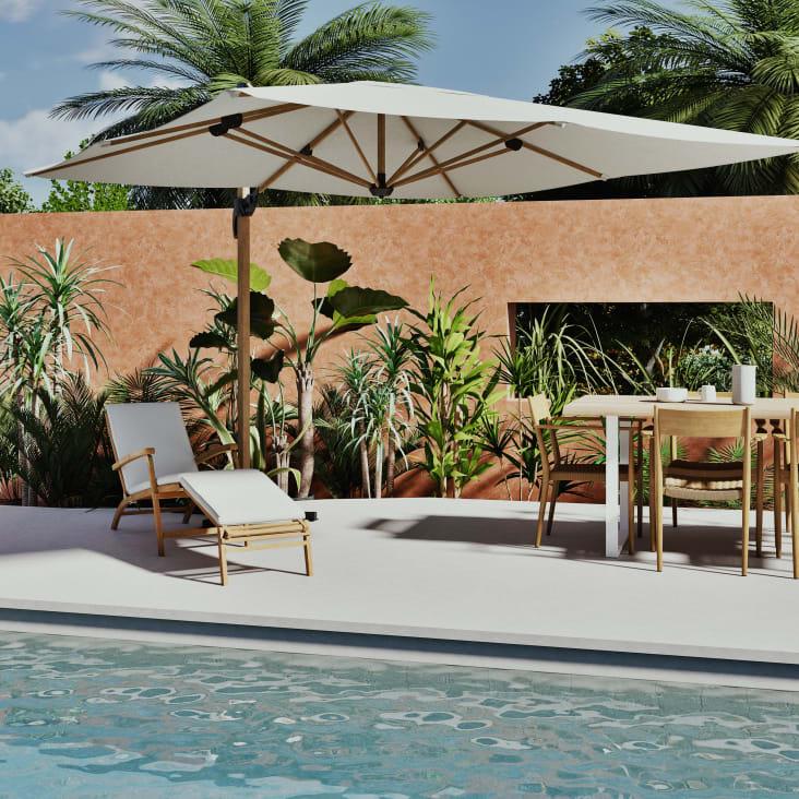 Maisons Du Monde NEIL - Planta Artificial Verde Con Macetero De Cemento Negro