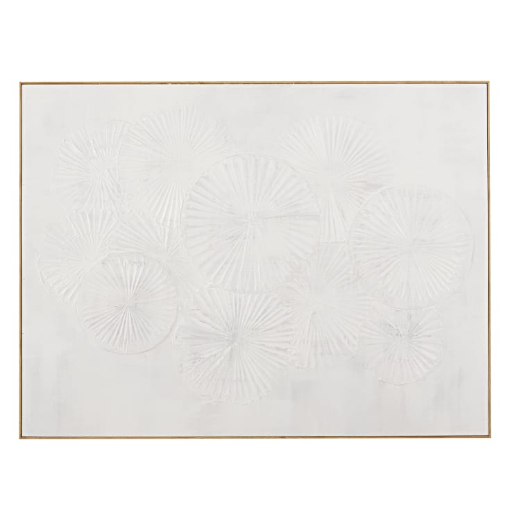 Maisons du Monde NEIOS - Lienzo abstracto blanco 90 x 120