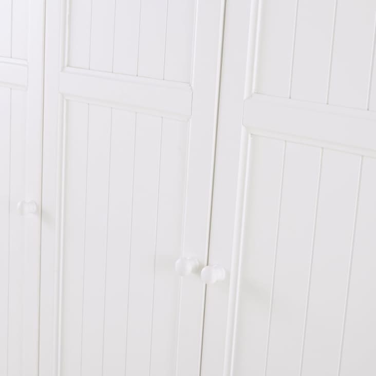 Maisons Du Monde Newport - Armario De 4 Puertas Y 4 Cajones Blancos