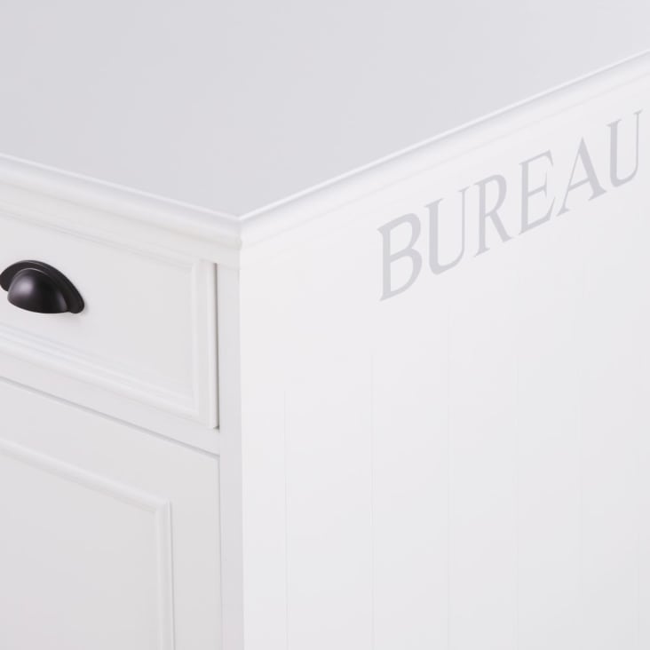 Maisons Du Monde Newport - Escritorio Con 1 Puerta Y 4 Cajones Blanco