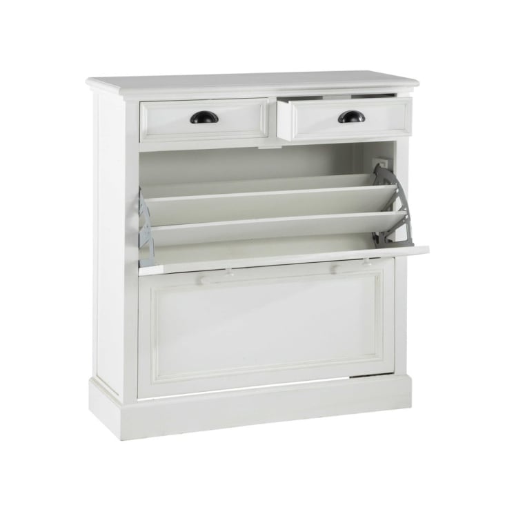 Maisons Du Monde Newport - Mueble Zapatero Blanco An. 90 Cm