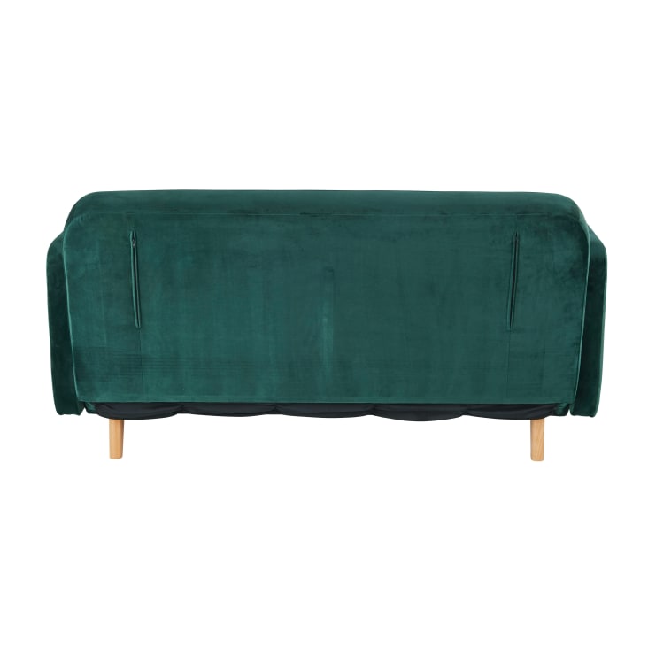 Maisons Du Monde Nia - Sofá Cama De 2/3 Plazas De Terciopelo Verde