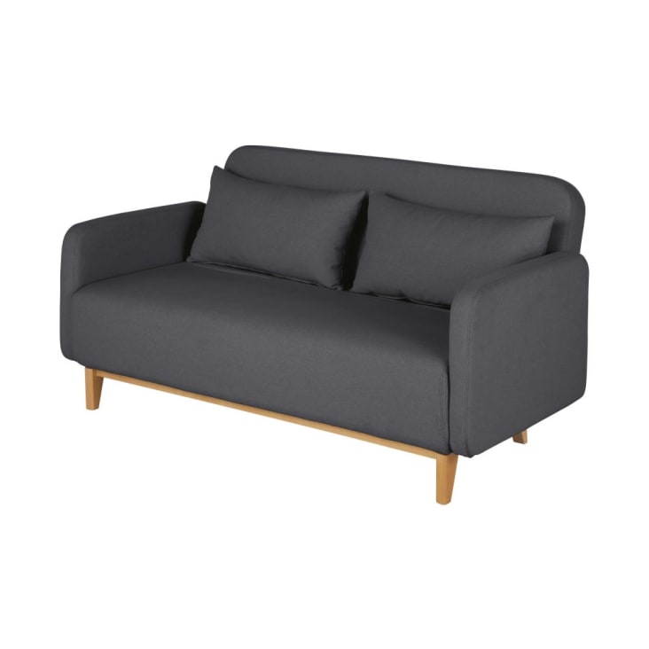 Maisons Du Monde Nia - Sofá Cama De 2/3 Plazas Gris Antracita