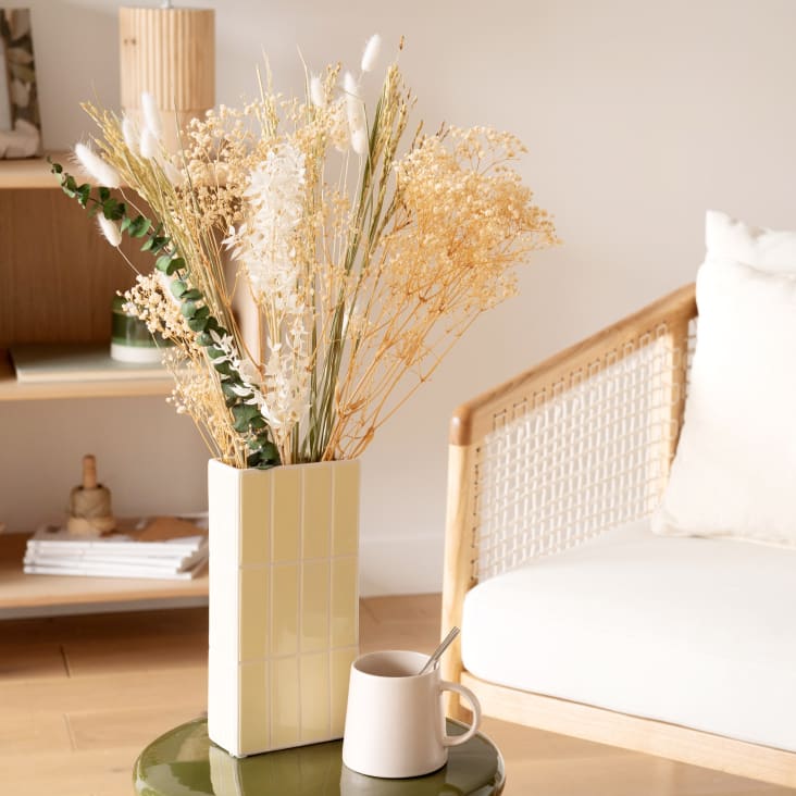 Maisons Du Monde NINCA - Ramillete De Flores Secas Color Crudo