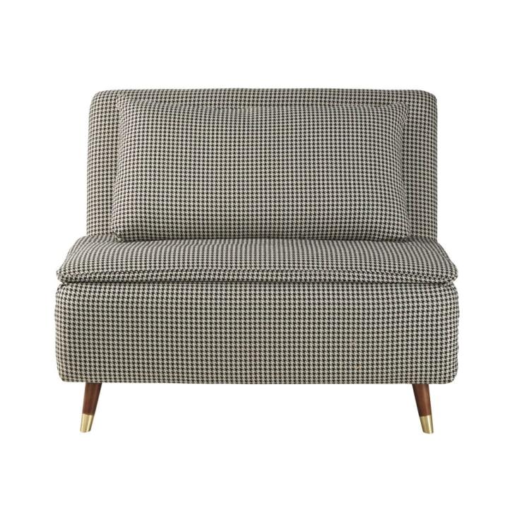 Maisons du Monde Nio - Sofá cama de 1 plaza con estampado de pata de gallo