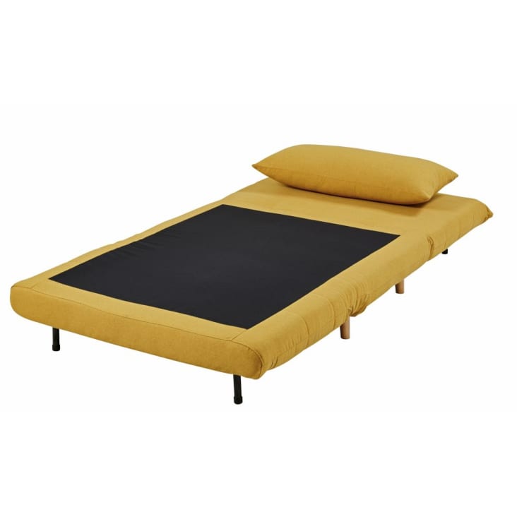 Maisons Du Monde Nio - Sofá Cama De 1 Plaza En Amarillo Mostaza