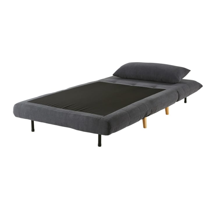 Maisons Du Monde Nio - Sofá Cama De 1 Plaza Gris Antracita