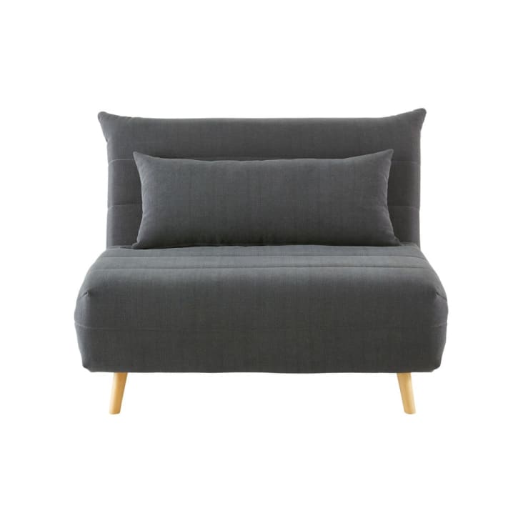 Maisons Du Monde Nio - Sofá Cama De 1 Plaza Gris Antracita