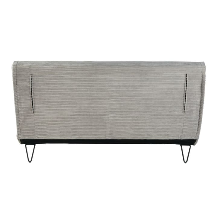 Maisons Du Monde Nio - Sofá Cama De 2 Plazas De Terciopelo Gris Claro