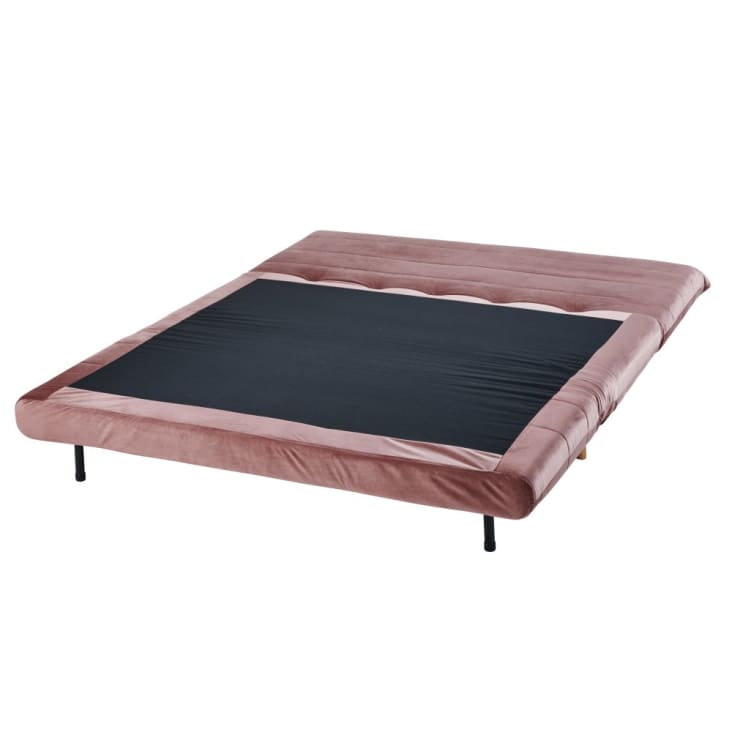 Maisons Du Monde Nio - Sofá Cama De 2 Plazas De Terciopelo Rosa Viejo