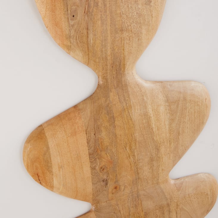 Maisons Du Monde Nisiros - Set De 2 Figuras De Madera De Mango Para Decorar La Pared De 51x140 Cm