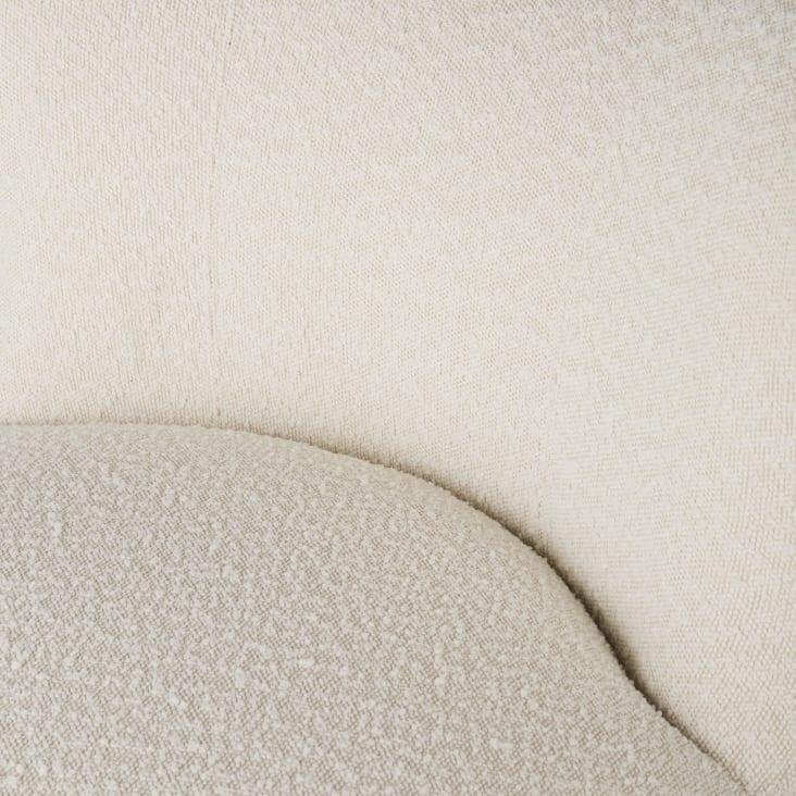 Maisons Du Monde Noham - Sillón De Tela Color Crudo Efecto Lana Rizada