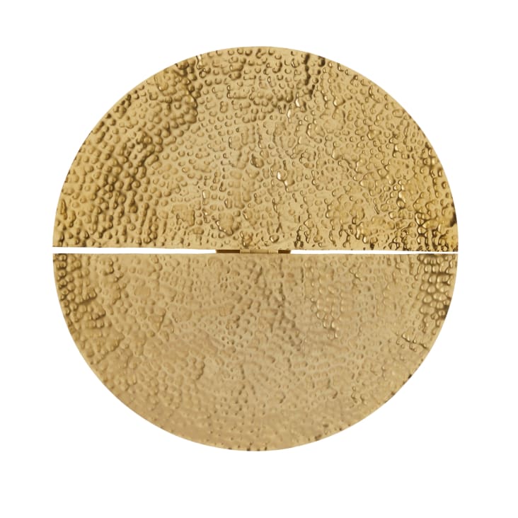 Maisons du Monde Noria - Aplique de pared de metal dorado