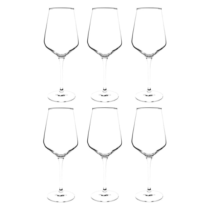 Maisons du Monde Obsession - Lote de 6 - Copa de vino de vidrio OBSESSION