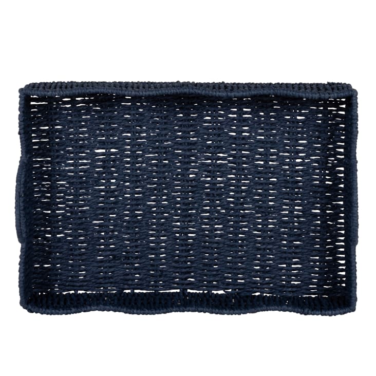 Maisons du Monde Oceane - Bandeja decorativa de papel trenzado color azul