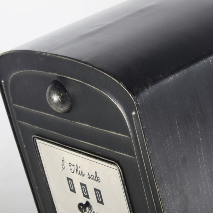 Maisons Du Monde OHIO - Mueble De Almacenaje Surtidor De Metal Negro Y Blanco