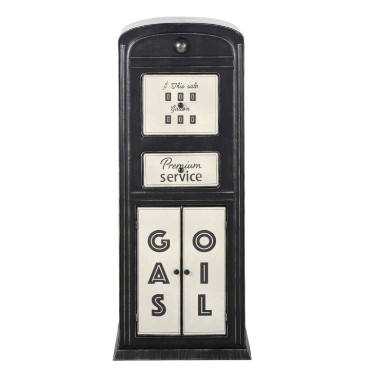 Maisons du Monde OHIO - Mueble de almacenaje surtidor de metal negro y blanco