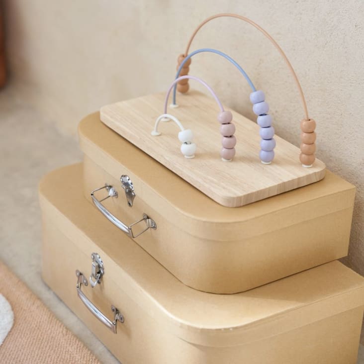 Maisons Du Monde OIA - Ábaco Arcoíris En Rosa Azul Blanco Y Beige