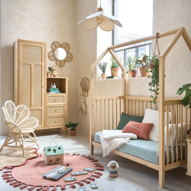 Maisons Du Monde OIA - Lámpara De Techo Con Forma De Pétalos De Flor En Beige