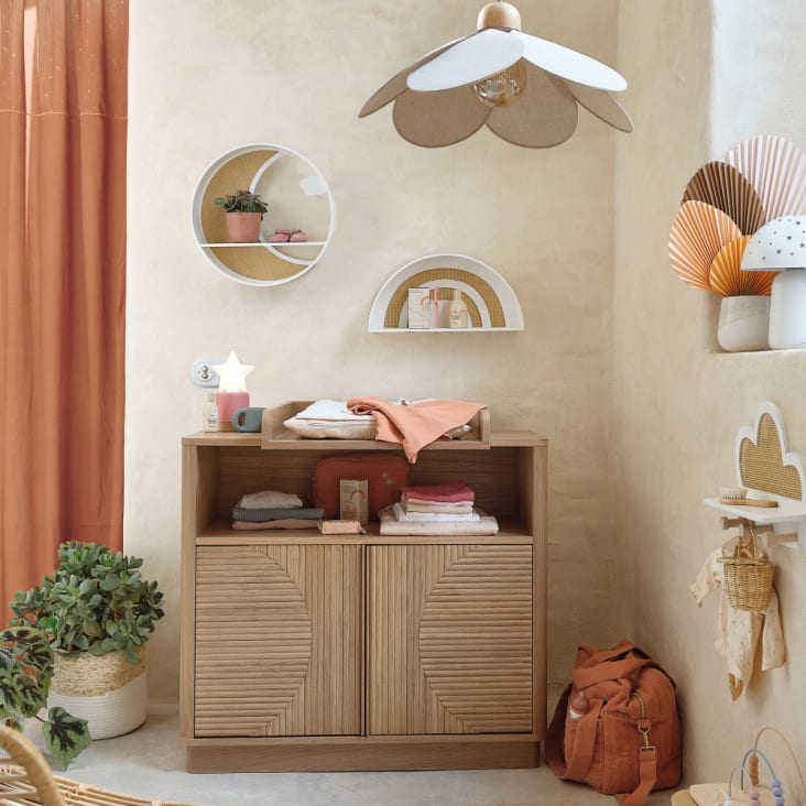 Maisons Du Monde OIA - Lámpara De Techo Con Forma De Pétalos De Flor En Beige