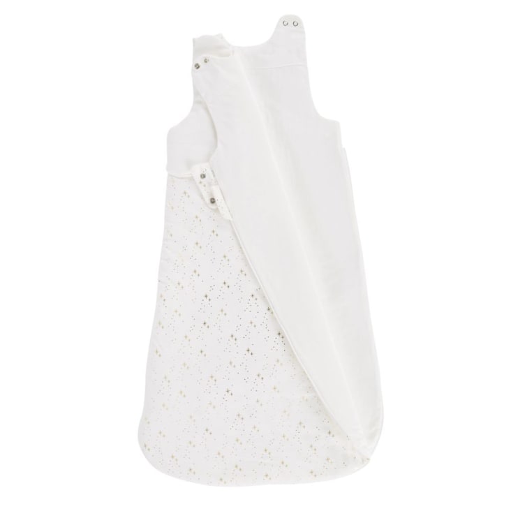 Maisons Du Monde OIA - Saco De Bebé De Algodón Orgánico Con Estrellas Y Puntos Dorados