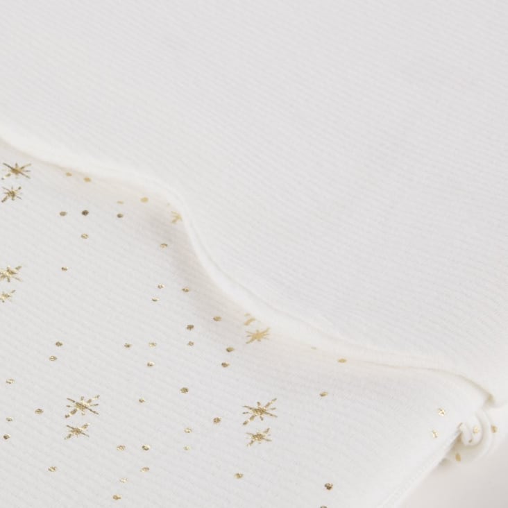 Maisons Du Monde OIA - Saco De Bebé De Algodón Orgánico Con Estrellas Y Puntos Dorados