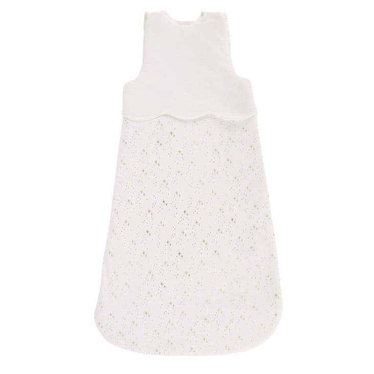 Maisons du Monde OIA - Saco de bebé de algodón orgánico con estrellas y puntos dorados
