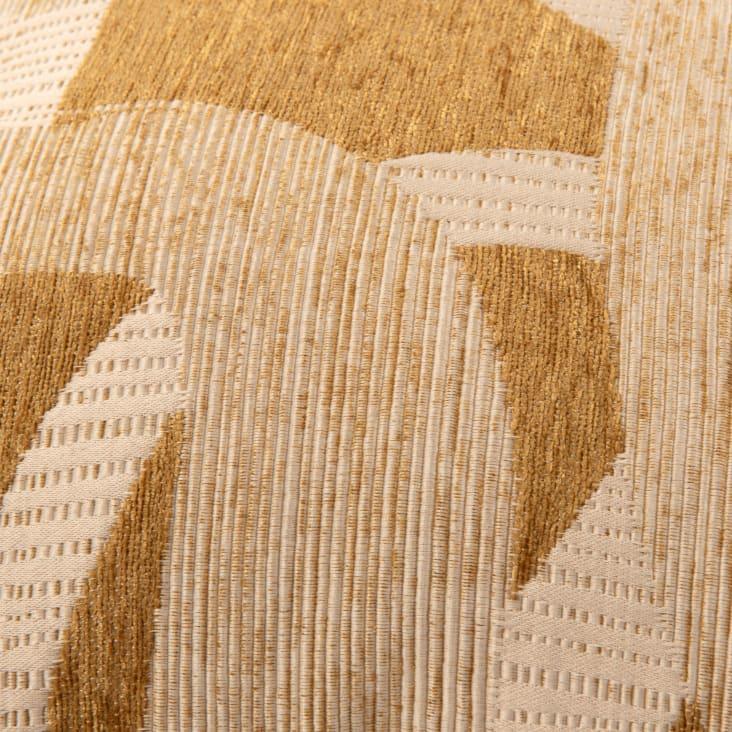 Maisons Du Monde Oliver - Funda De Cojín En Tejido Jacquard Ocre Amarillo De 40x40 Cm