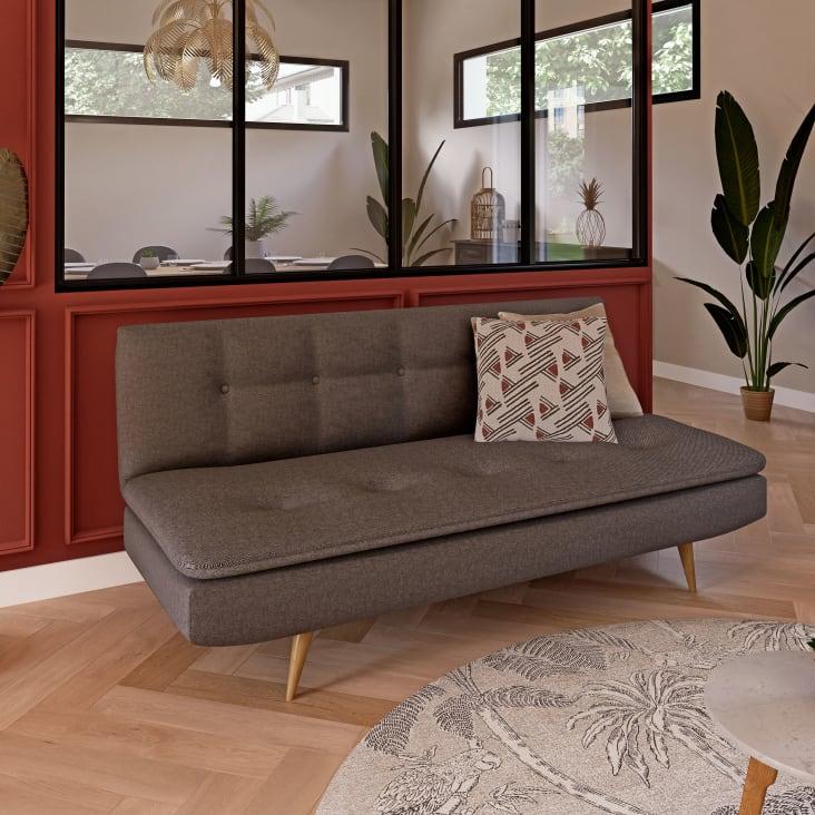 Maisons Du Monde OLIVO - Cojín De Tejido De Jacquard En Blanco Y Dorado 45x45