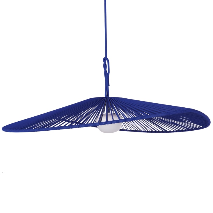 Maisons du Monde Orian - Lámpara de techo recargable azul