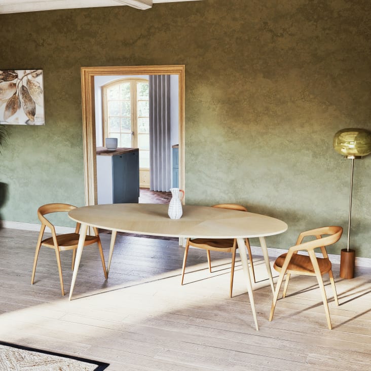 Maisons Du Monde Origami - Mesa De Comedor Ovalada 8 Personas L.200