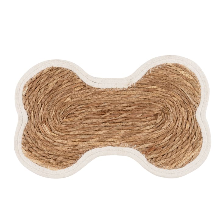 Maisons du Monde Os - Lote de 2 - Alfombra con forma de hueso de jacinto de agua
